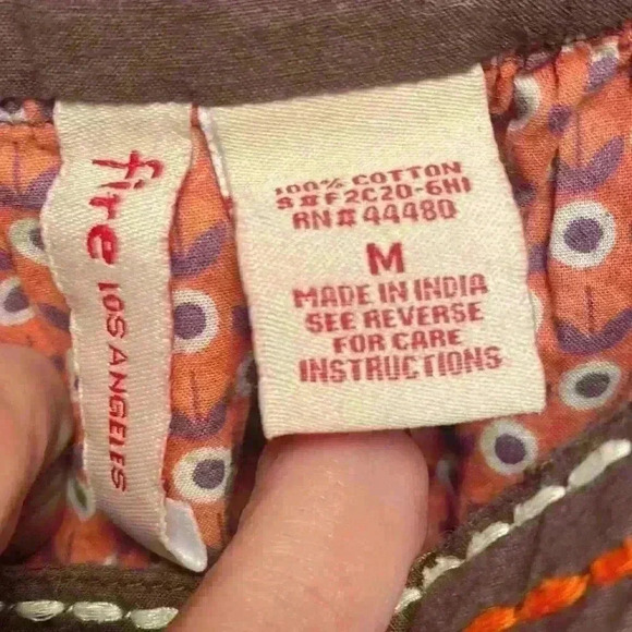 Fire Los Angeles novelty print tunic top - Picture 2 of 4